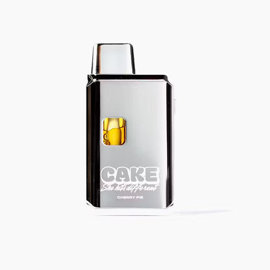 Cherry Pie Cryo Live Resin hybrid vape from Cake, highlighting terpene-rich and potent cannabis concentrate.