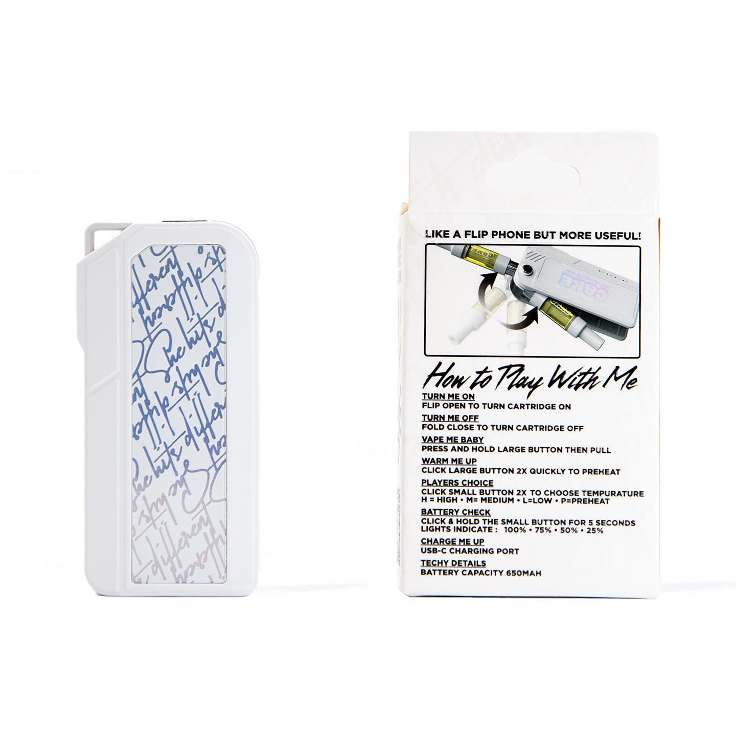 Flip Me Over CAKE 510 Vape Battery with Flip Control SHE HITS DIFFERENT Flip Me Over CAKE 510 Vape Battery with Flip Control SHE HITS DIFFERENT