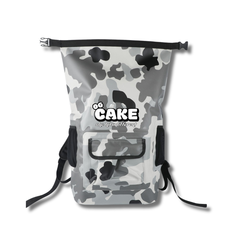 CAKE Waterproof Backpack // White Camo