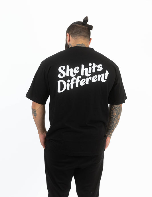 She Hits Different Merch // Scoop Tee